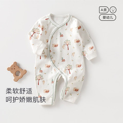 嬰兒連體衣春秋寶寶夏季哈衣秋冬打底內衣衣服棉質爬服新生兒秋裝