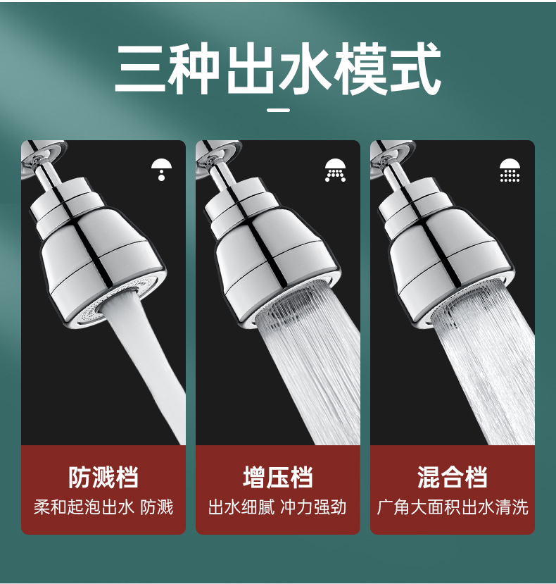 Kitchen faucet extender, anti-splash wonder, special for sink, cold and hot universal external connection, all-copper shower head undefined