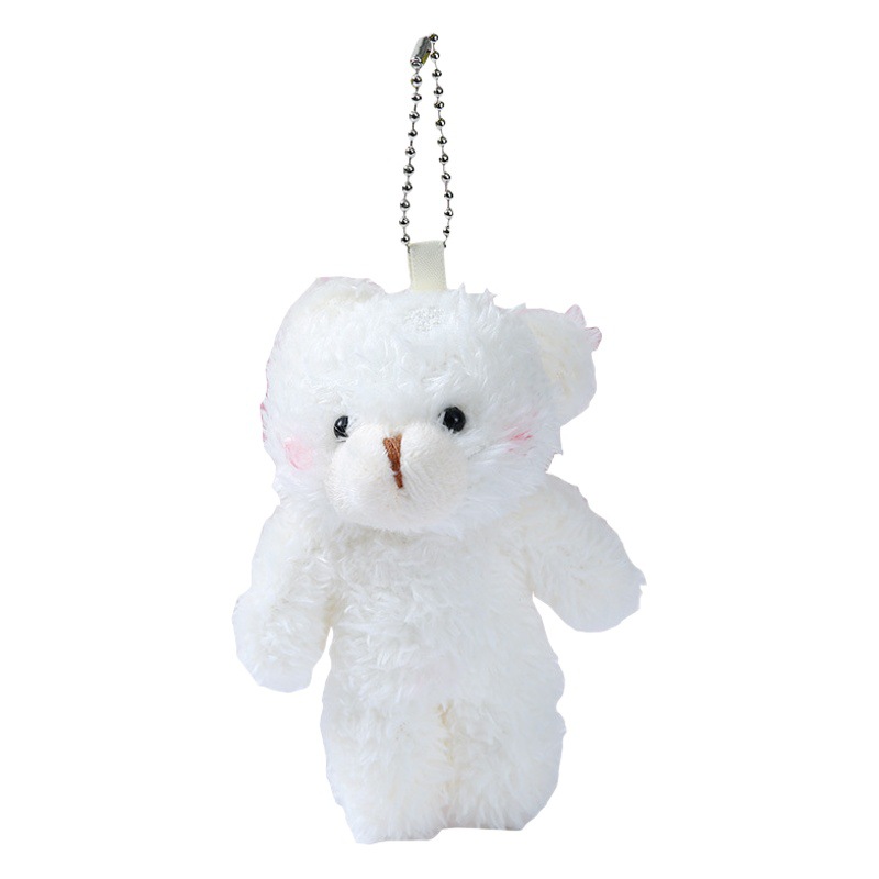 Blush de felpa Oso de cabeza grande Teddy de una pieza colgante de oso bolsa accesorios ramo de accesorios oso de peluche en stock