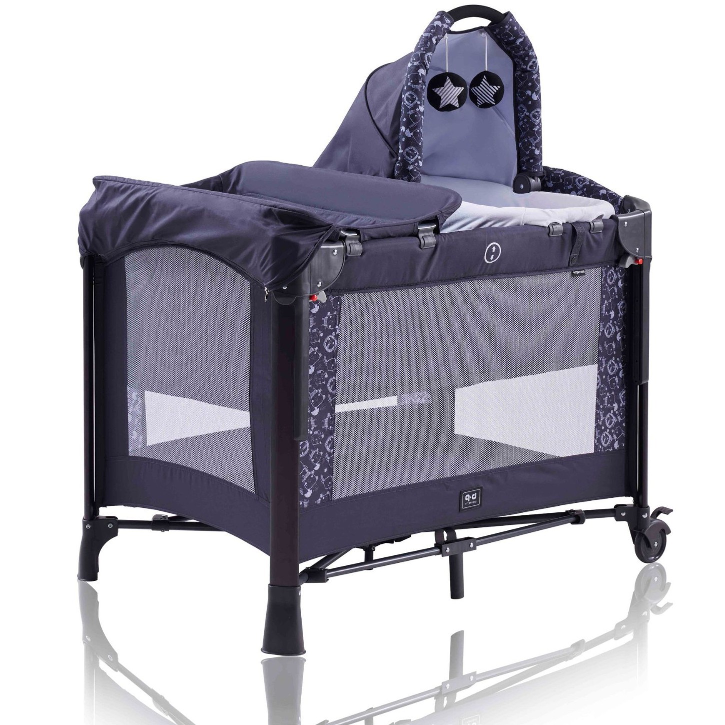 MUE婴儿游戏床AP940S尿布台婴儿折叠拼接床尿布台宝宝小睡篮