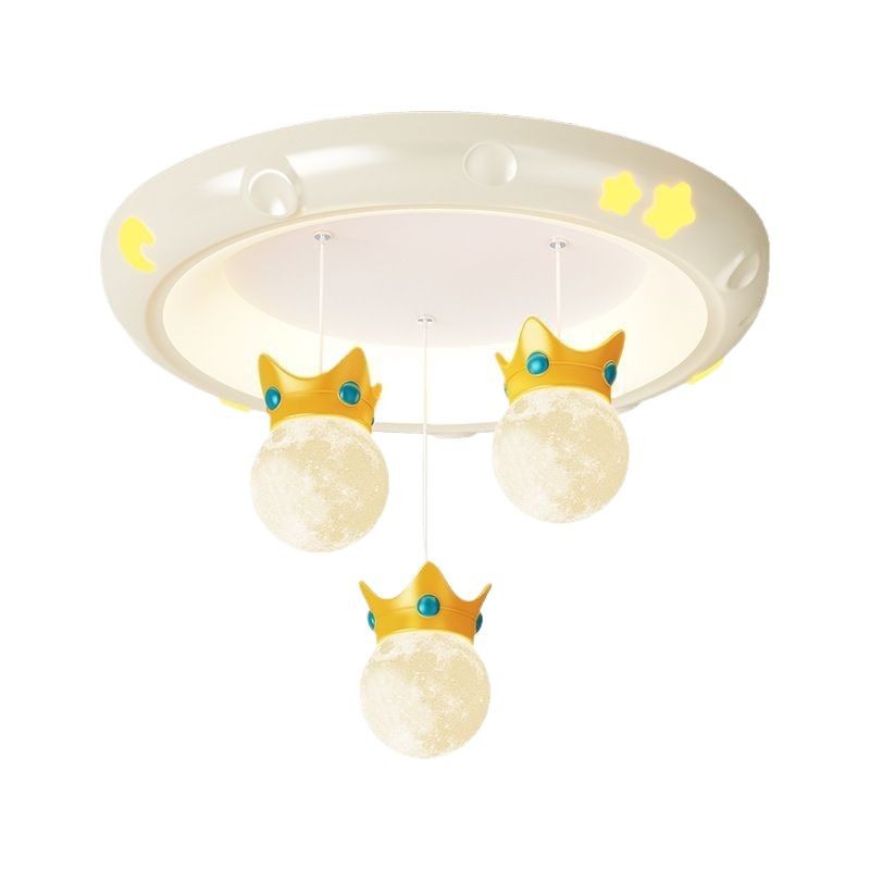 Lámpara de dormitorio Lámpara de techo de resina de viento crema cálida