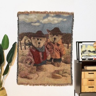 Wholesale tassel blanket AliExpress ebay hot selling home vintage tapestry sofa towel factory direct supply