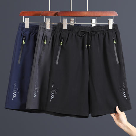 Outdoor Sports Shorts Men's Summer Thin Outer Wear Ice Silk Pants Men's Casual Loose Quick-drying Pants Mid-length Pants