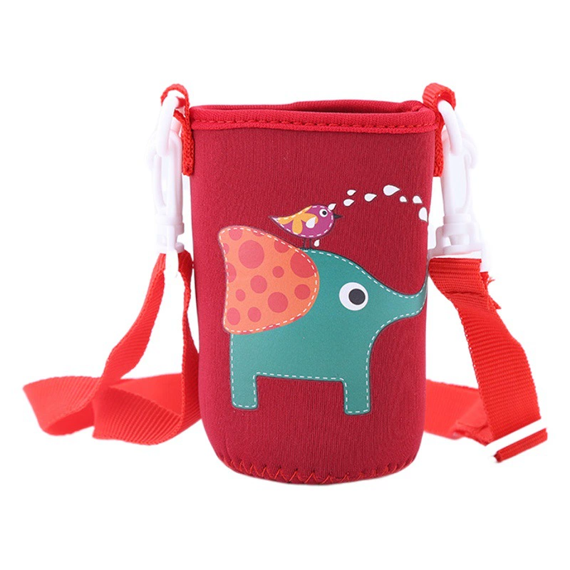 Красивый Набор чашек Детский термос чашка для воды Изолированный Набор чашек с мультяшным ремешком Портативный защитный чехол