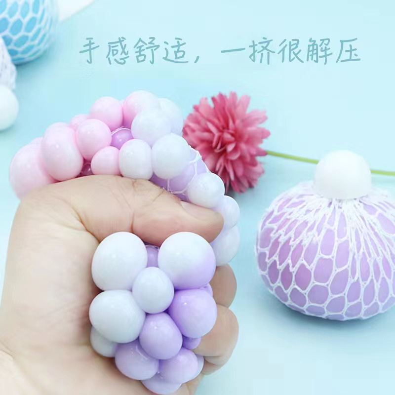 Amazon originality Explosive money colour Pectin decompression Grape ball Le tweak Vent ball springback Decompression Toys wholesale