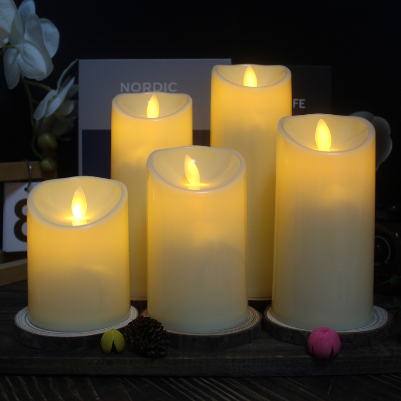 LED vela electrónica de control remoto concierto de boda sin humo falso vela guión matar decoración de cumpleaños romántico transfronterizo