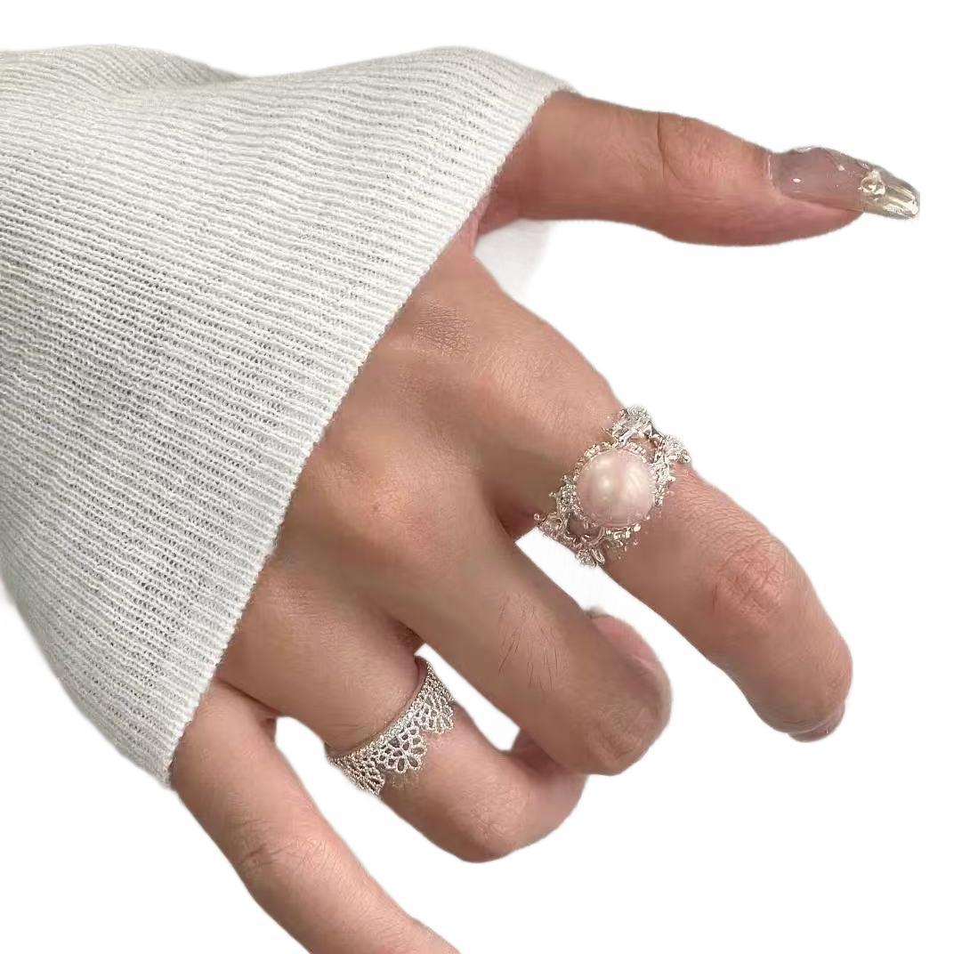 Starry Sky Open Ring For Women, Luxury Diamond Designer Ring_voghion.com