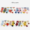 Autumn and winter cotton material ventilation children Socks Cartoon animal Color matching In cylinder Tongwa Boy girl Baby Socks