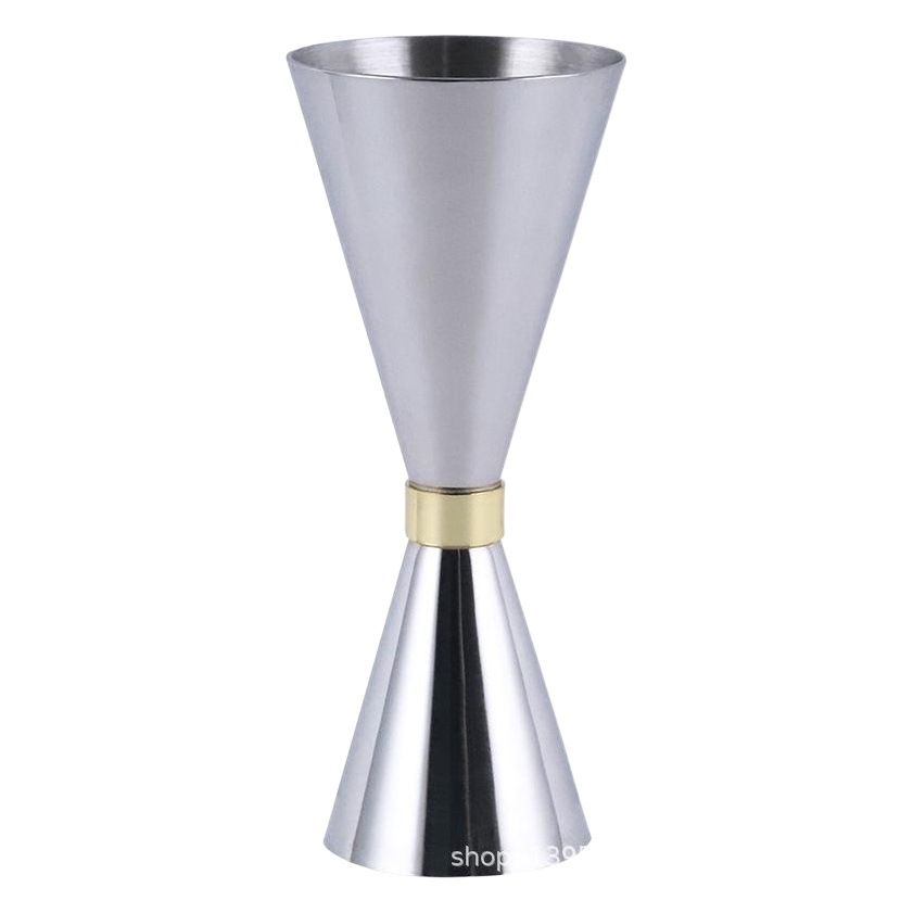 Acero inoxidable onza taza de vino dispositivo de medición cóctel taza de medición de doble cabeza 30/45/60 con escala Jigger