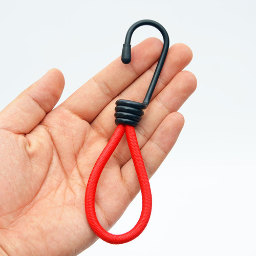 Outdoor tent elastic rope tension cord clip canopy pull rope ground anchor fixing binding rope multi-functional camping accessory