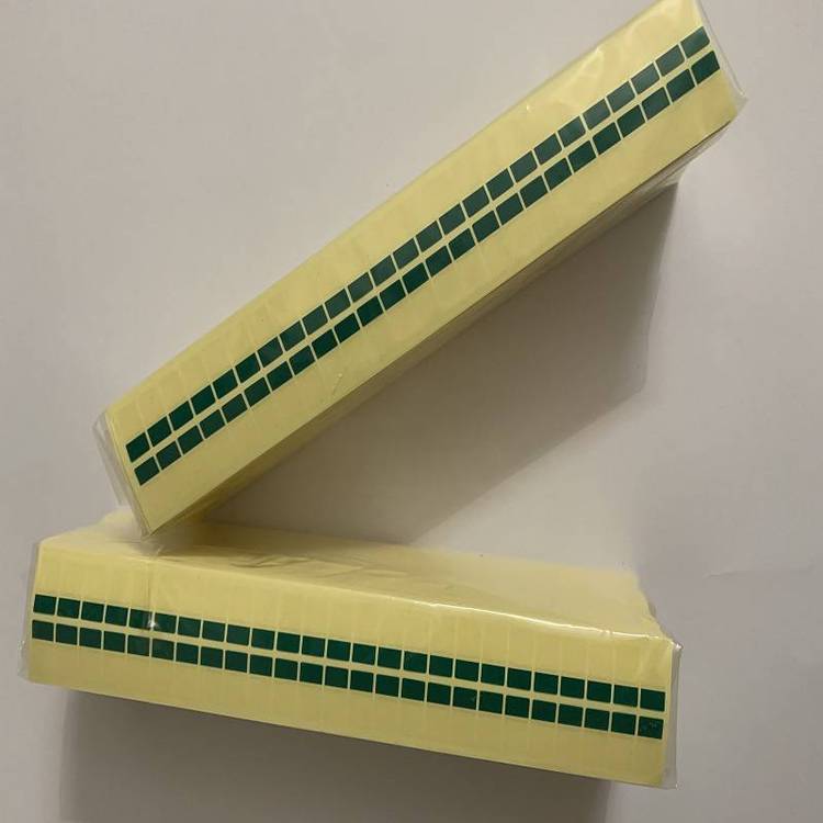 全自动机贴卷状高粘绿色易撕贴  强粘撕膜标签 生产厂家 批发