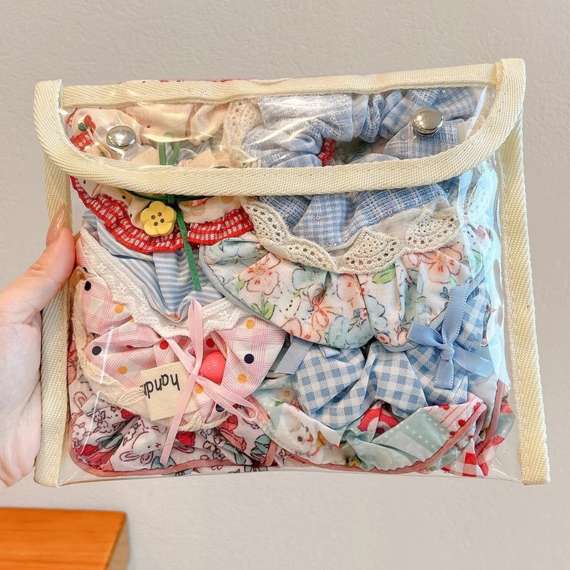 Colección de anillo de cabello lindo de intestino grande de verano de cola de caballo de cabeza de cuerda de flor de cabeza de niña universitaria estilo de alto valor de belleza joyería de cabello