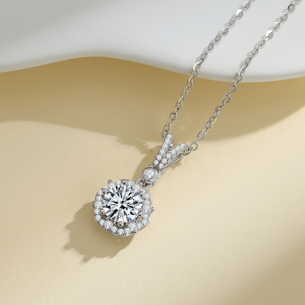 화이트 다이아몬드 목걸이(1캐럿)