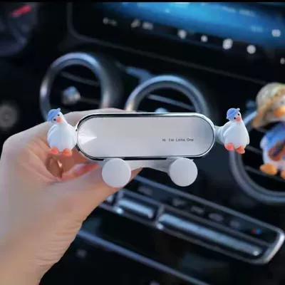 holder, cartoon 2024 model, Car phone holder - blue-capped-crooked-neck-duck-advanced-enhanced-version-standard