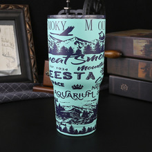 汽车杯跨境吸管爆款户外腰型304批发学生大容量保温杯不锈钢