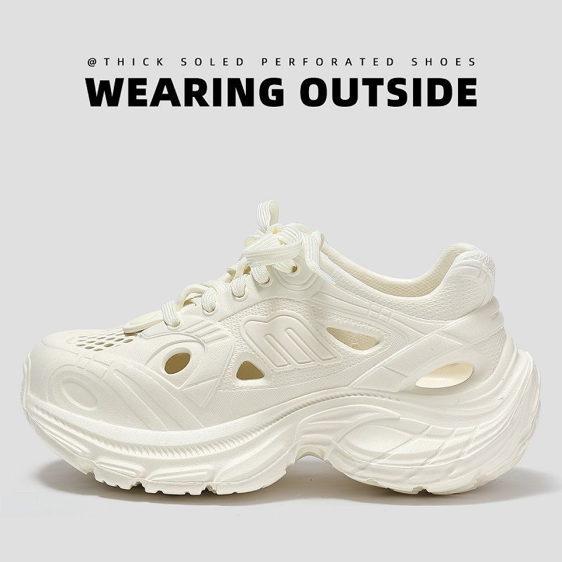 Outdoor Hole Shoes Women's Summer 2025 New Thick Sole Increased Sports Slippers Non-slip Wading Hole Shoes Women's Outer Wear Outdoor Hole Shoes Women's Summer 2025 New Thick Sole Increased Sports Slippers Non-slip Wading Hole Shoes Women's Outer Wear