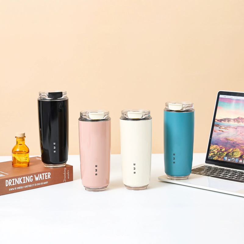 Smeg In-Stock Smeg 304 Food-Grade Stainless Steel 420ml Travel Mug Ins Coffee Cup Thermos Cup