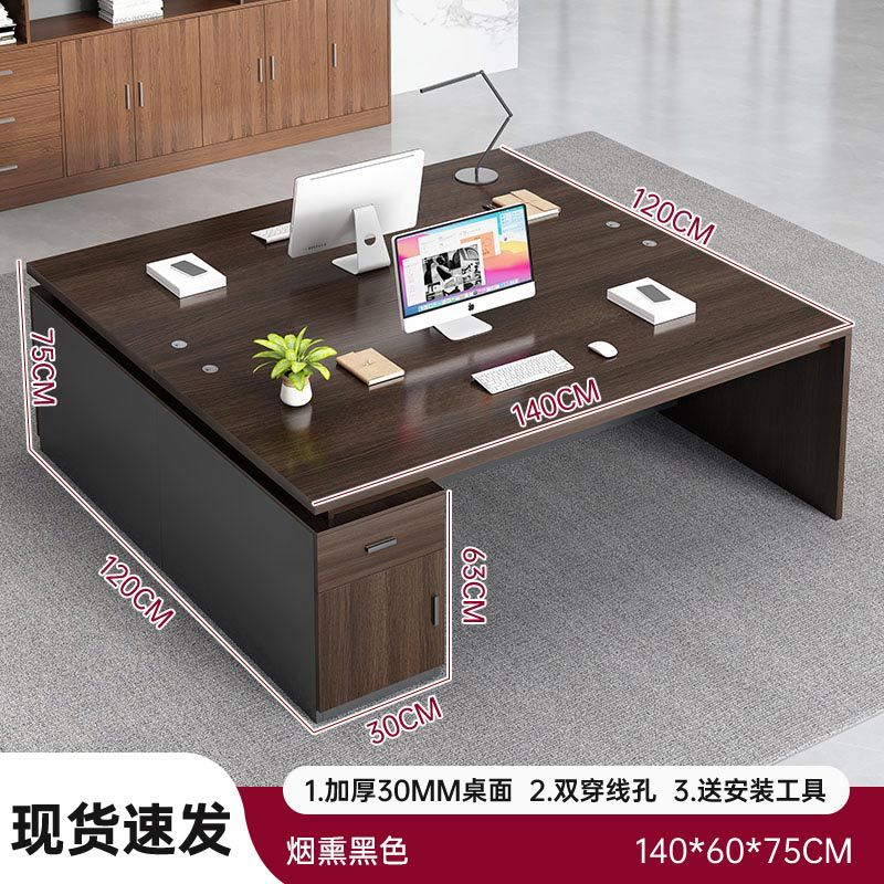 Mesa de oficina doble cara a cara mesa de oficina combinación con cajón mesa de trabajo 2 mesa de computadora financiera para dos personas