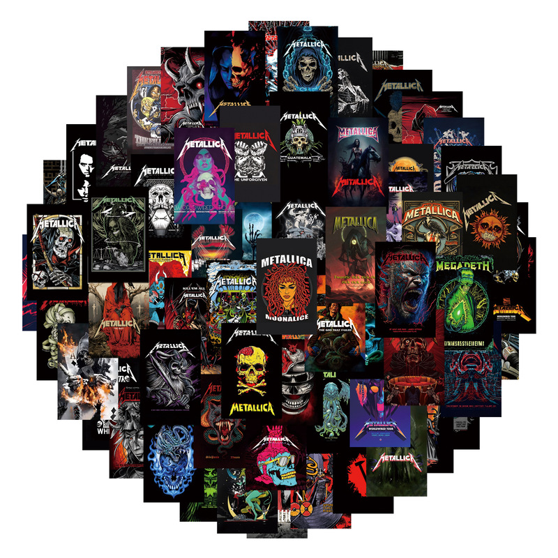 50Pcs Death Heavy Metal Rock Band Graffiti Stickers Decorative Guitar Mobile Phone Stickers Wholesale Decorative Stickers 50Pcs Death Heavy Metal Rock Band Graffiti Stickers Decorative Guitar Mobile Phone Stickers Wholesale Decorative Stickers