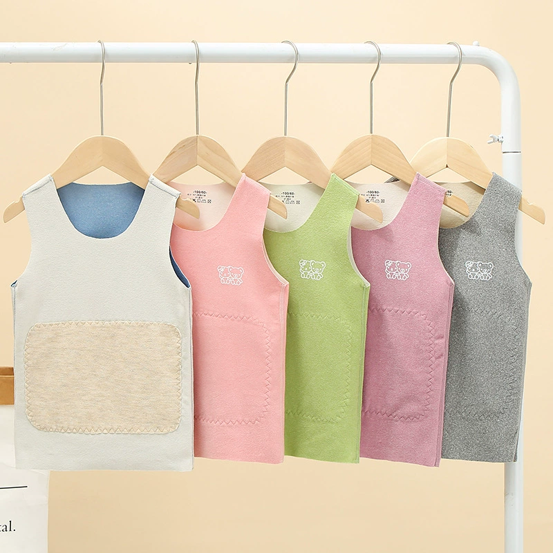 Детская бархатная полупальто утепляющий жилет из шерсти, silk umbilical повязка для мужчин и женщин