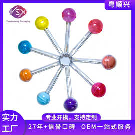 粤顺兴现货 清仓球形唇膏透明唇釉管 棒棒糖润唇膏管两用唇彩管