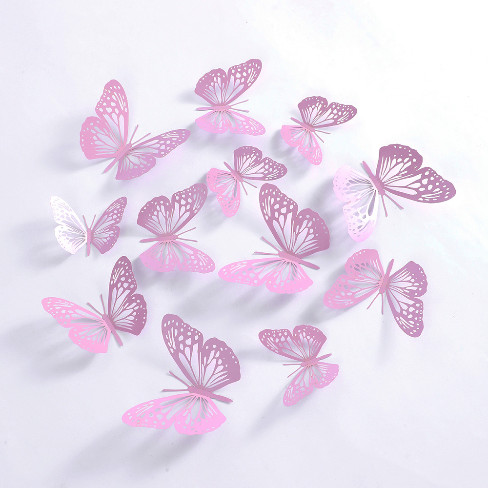 Bunte, realistische 3D-Schmetterlings-Wandaufkleber für die perfekte Dekoration von Zuhause und Partys_voghion.com