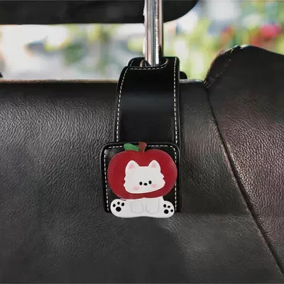 Car hanging – Car suede seat back - black-hook-sitting-apple-puppy
