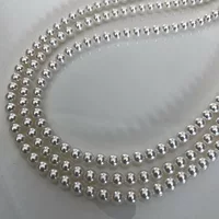 18K Gold Akoya маленькие луковицы натуральные маленькие рисовые бусины холодный свет Круглый пресной воды 4-5 мм цепочка из бисера ожерелье