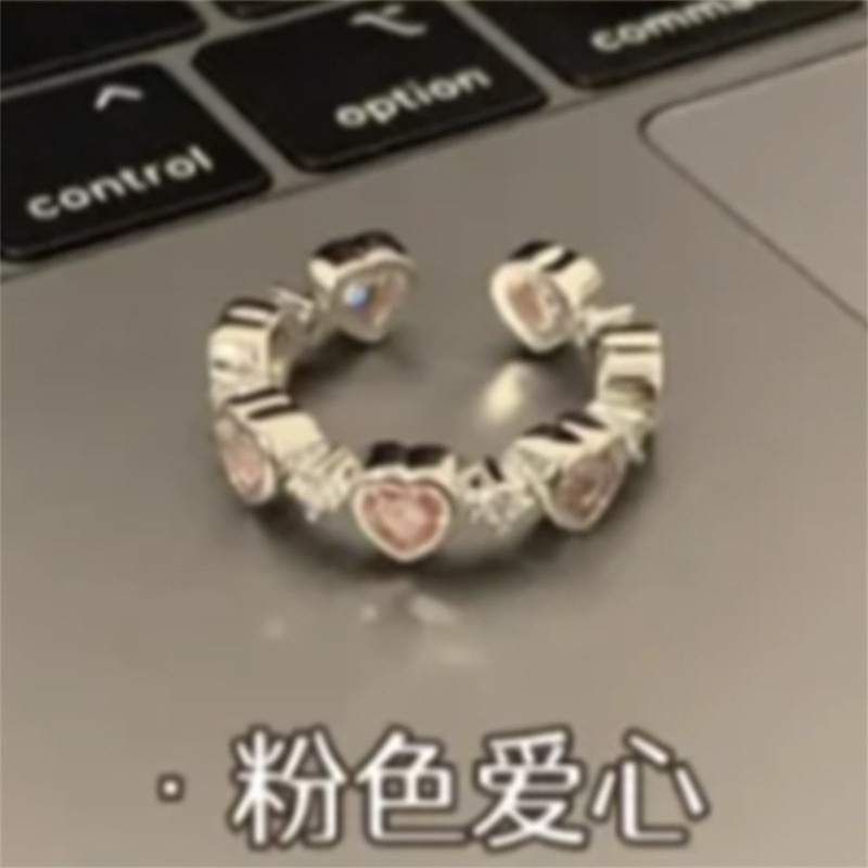 S925纯银素圈戒指女简约小众轻奢高级感ins风不掉色开口指环批发|undefined