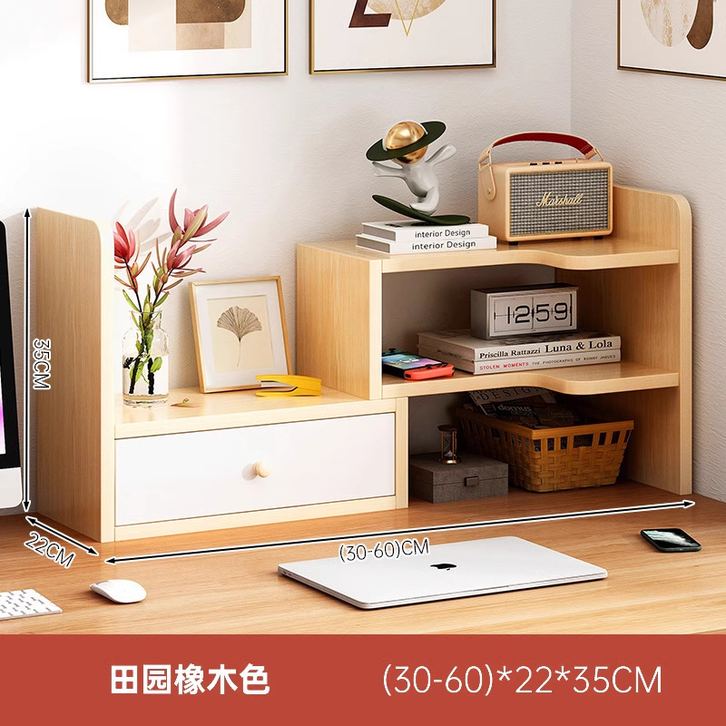 Escritorio de oficina estantería almacenamiento estante estudiante escritorio almacenamiento estante dormitorio escritorio simple multi-capa pequeña librería
