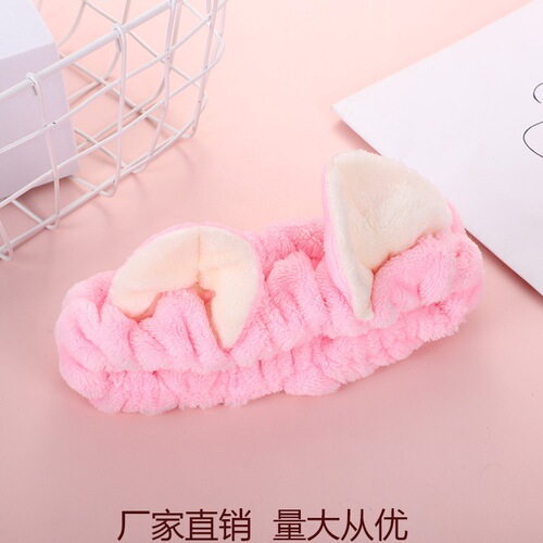 网红发卡头巾女头饰发带韩国可爱简约敷面膜束发带绑头套洗脸