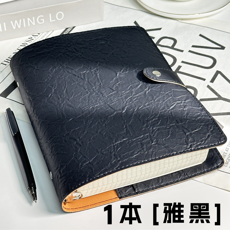 Cuaderno de cuaderno de hoja plegada a5 desmontable de alto valor de superficie cuaderno en blanco cuaderno de hoja interior sello de viaje sello