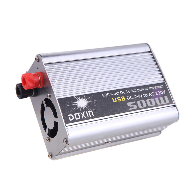 500W 24V to 220V car power converter with USB socket car inverter