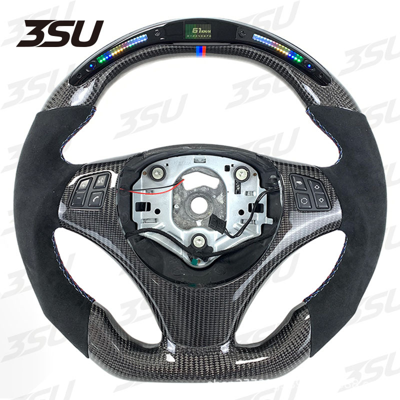 Suitable for Bmw E-Series E90E91E92E93E80E82 Upgraded Led Display Carbon Fiber Steering Wheel
