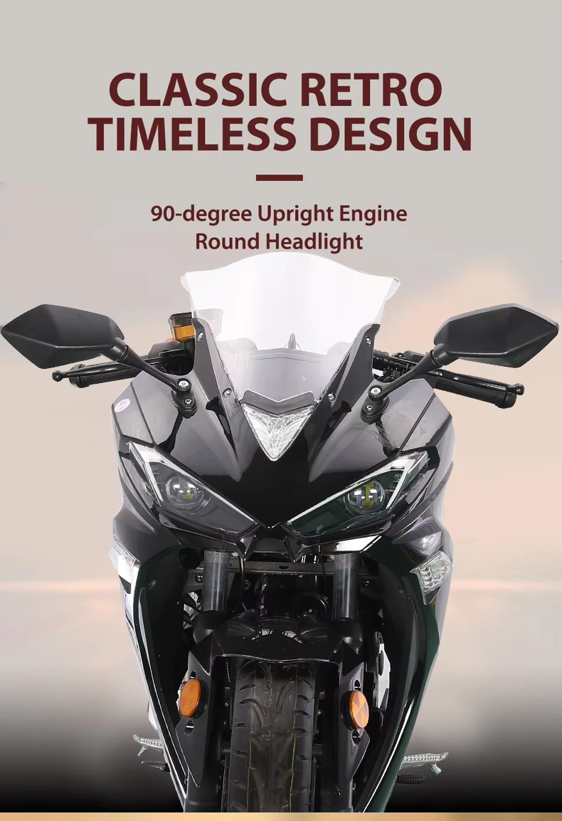 New Xixi Brand New V6 Motorcycle Sports Car Large Displacement Adult Cool High-Speed Motorcycle Racing Air-Cooled Water-Cooled