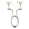 Slingshot stainless steel with flat rubber bands, metal precise hair rope with laser, wholesale