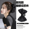 Black double-sided hair accessory for princess, three dimensional hairgrip with bow, shark, crab pin, wide color palette