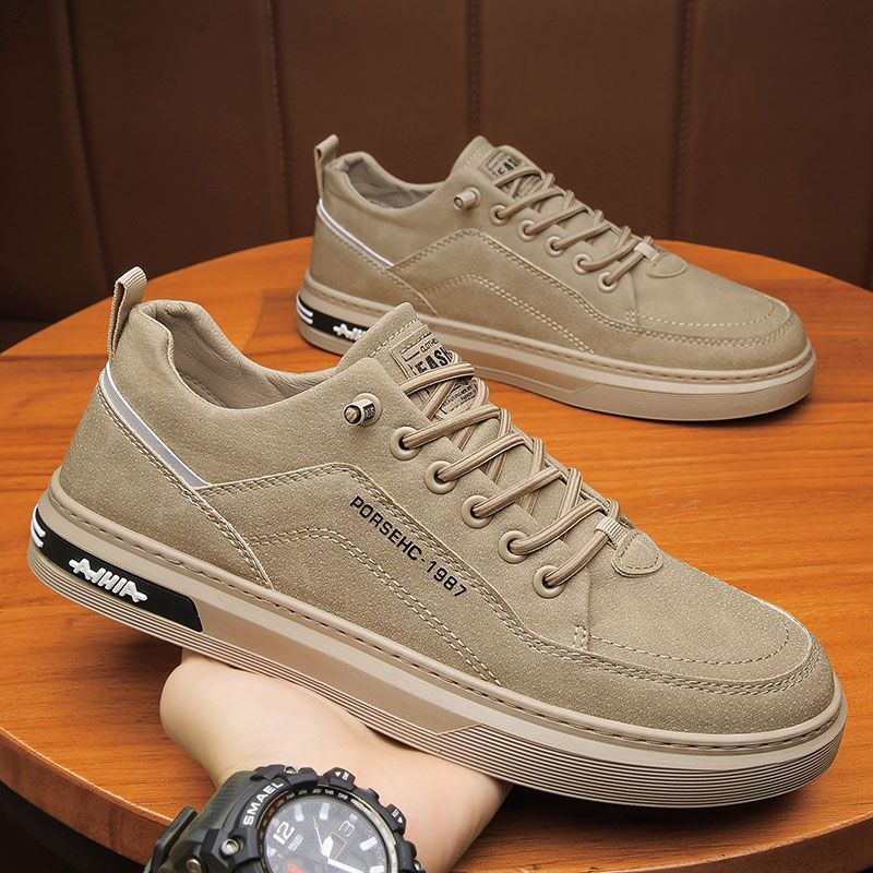 Zapatos de hombre 2024 nuevos zapatos de trabajo de verano coreanos antideslizantes zapatos de skate resistentes al desgaste juveniles zapatos deportivos casuales para hombres