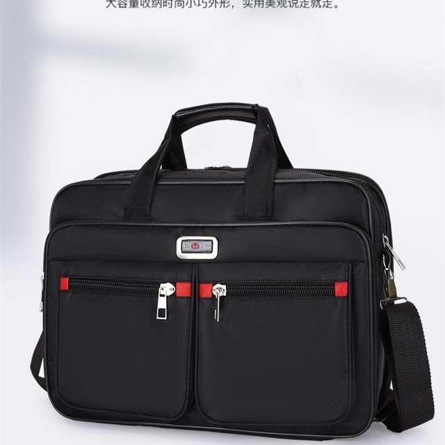 Factory Direct Sales Men's Large-Capacity Briefcase Business Trip Laptop Bag Portable Travel Bag Wear-Resistant Business Bag Factory Direct Sales Men's Large-Capacity Briefcase Business Trip Laptop Bag Portable Travel Bag Wear-Resistant Business Bag