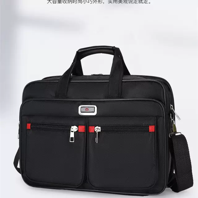 厂家直销男士大容量公文包出差笔记本电脑包手提旅行包耐磨商务包