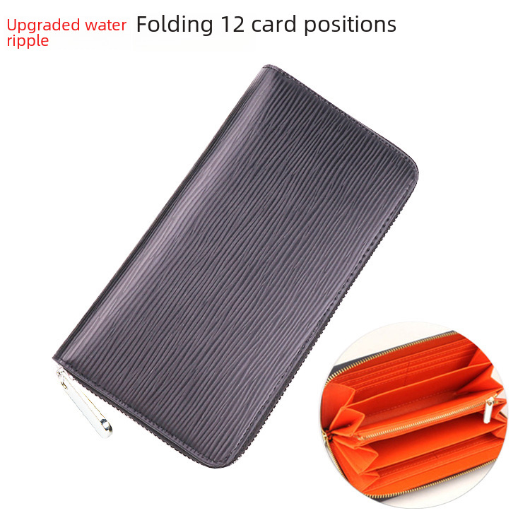long wallet with zipper