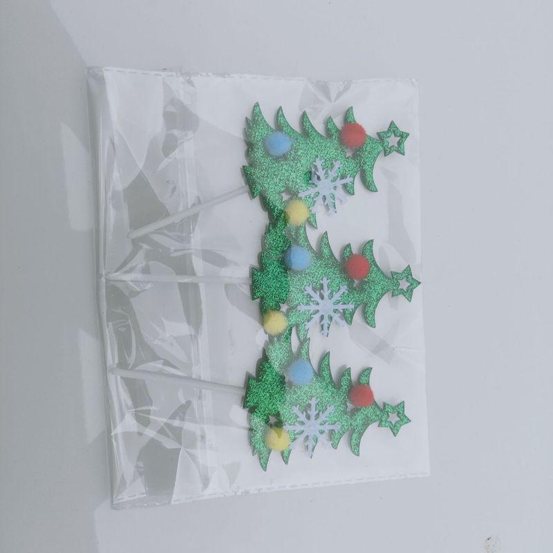 クリスマスケーキ装飾シミュレーション松針クリスマスツリー赤いクリスマス果松果ストラップDIYギフトボックス部品|undefined