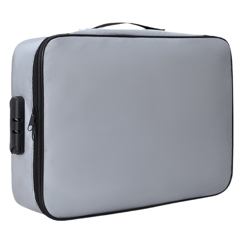 Paquete de Certificado de almacenamiento de documentos plegable bolsa de archivo impermeable multifuncional fibra de vidrio ignífugo archivo caja carpeta