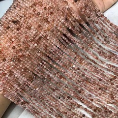 名都水晶天然黒金超サッカー面半製品散珠DIYアクセサリー卸売り
