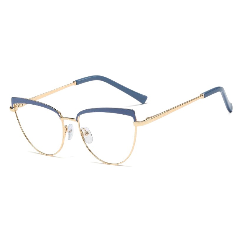 95557 nuevo anti-azul gafas de luz unisex gafas de ordenador Retro de metal gafas lisas gafas de Marco