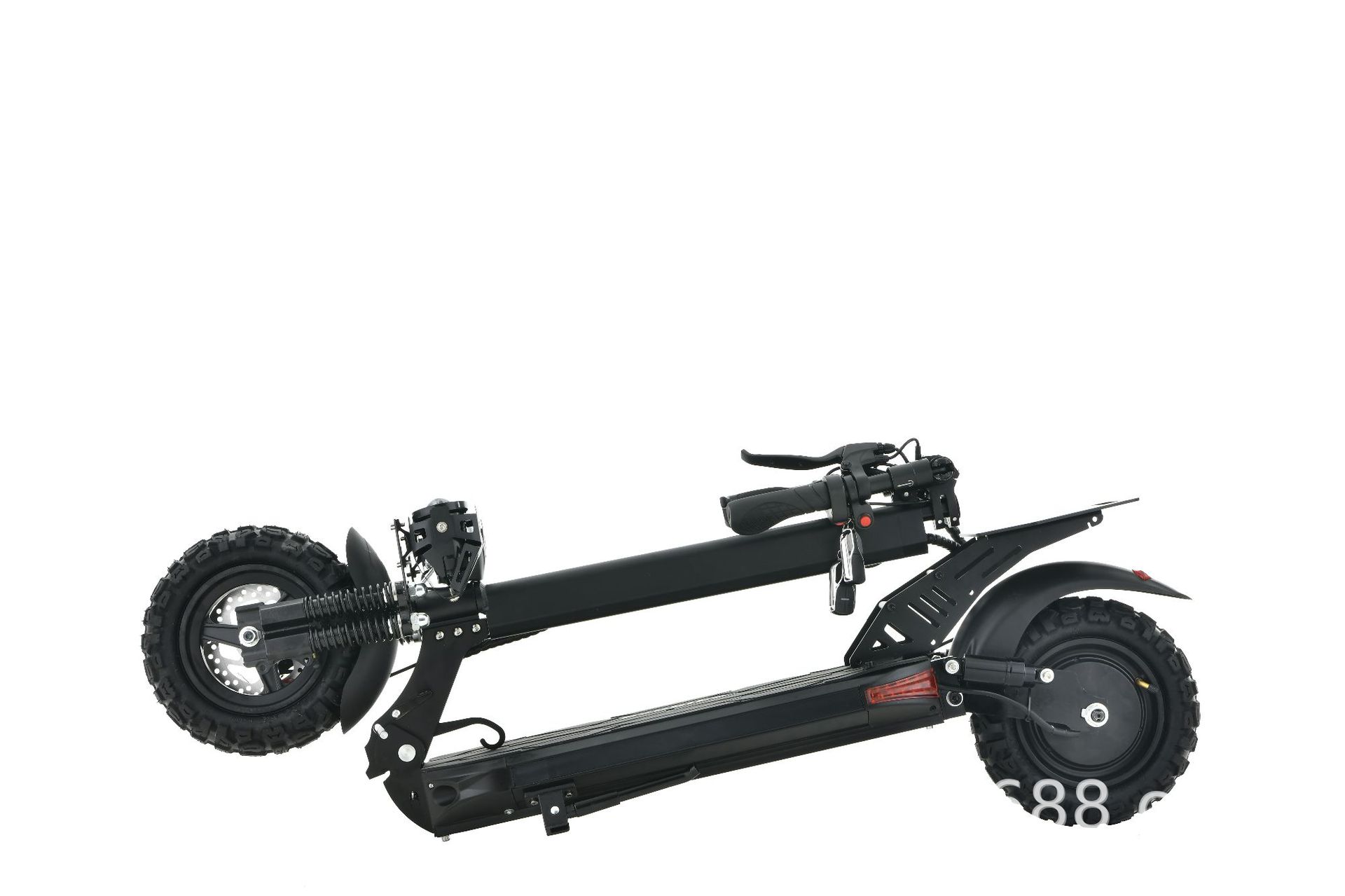 Off-Road 11inch Adult 1200W Electric Scooter Foldable Electric Scooter 48V Front and Rear Shock Absorbers