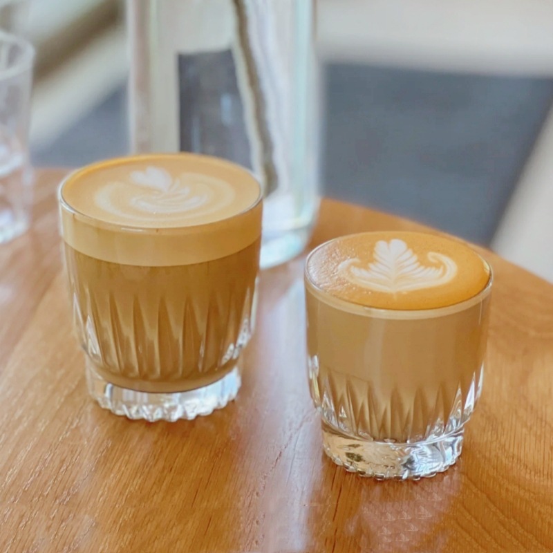 Taza de café nórdica, taza de agua de vidrio creativa, taza de jugo de leche americana, taza de latte australiana
