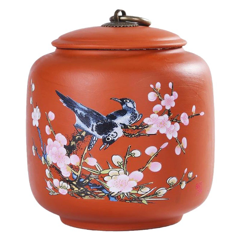 Оптовый фиолетовый песочный чай керамический подарок среднего размера разбудить чай запечатанный кувшин черный чай зеленый чай белый чай банка для хранения чая