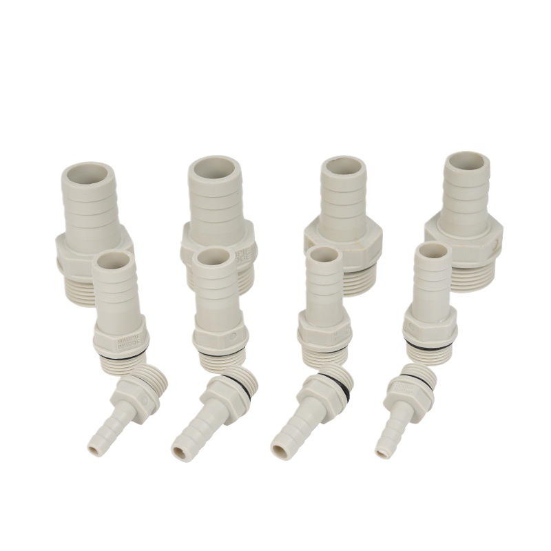 Torre de acero plástico POM anticorrosión ácido-alcalino resistente manguera de agua tanque de agua junta de cubo de agua tuerca delgada de plástico alambre interior y exterior