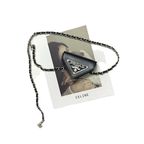 Small fragrant waist chain bag accessories women's chain belt bag decoration with skirt jeans suit mini leather small waist bag
